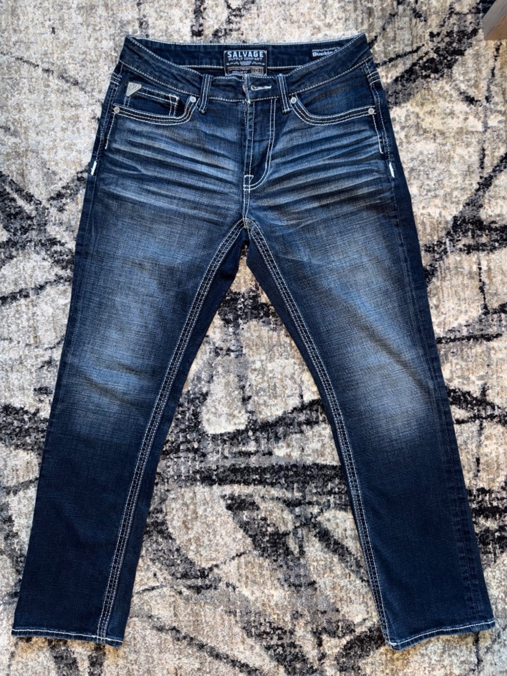 SALVAGE Jeans, MEYHAM Straight Leg Regular Fit, 31x32